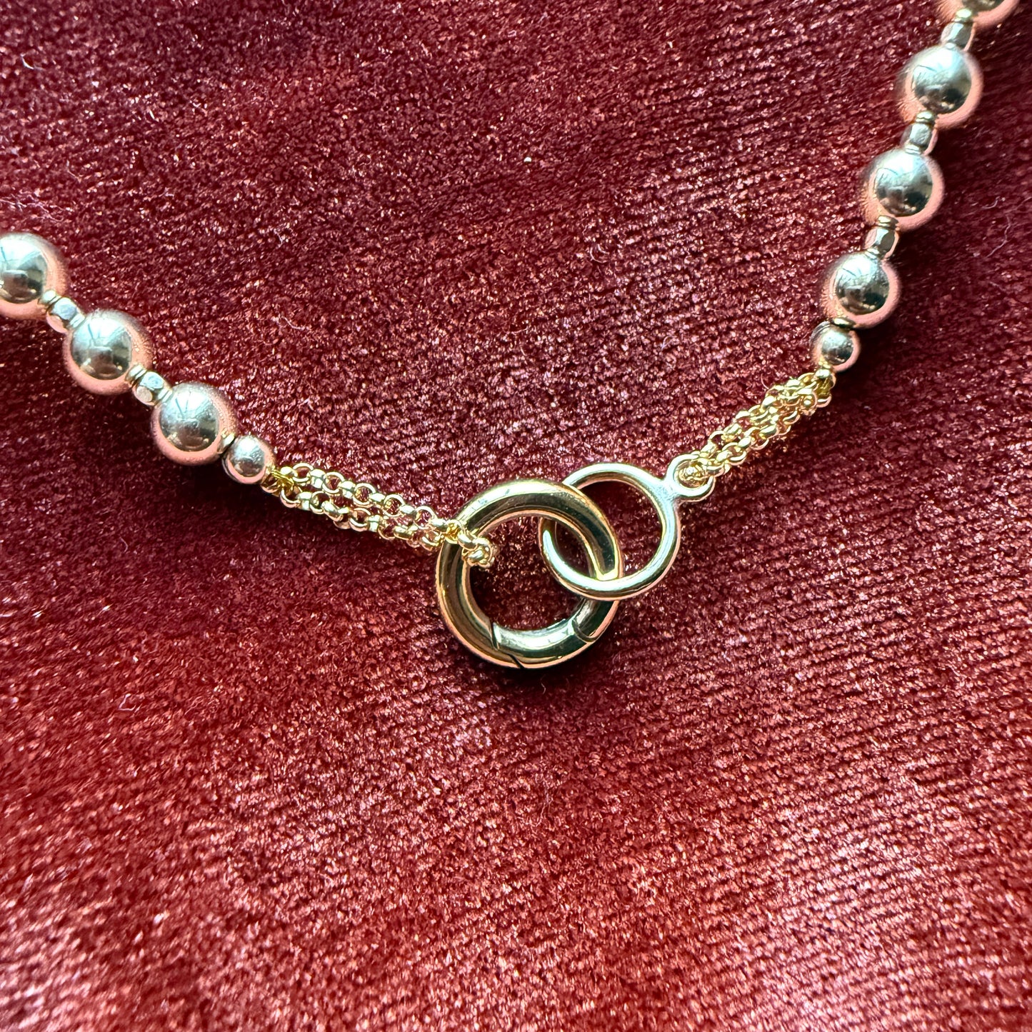 gold-filled necklace with stylish clasp