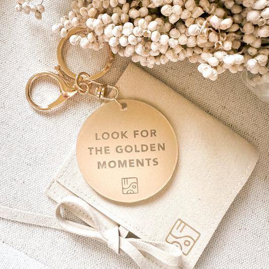 Look for the Golden Moments Keychain