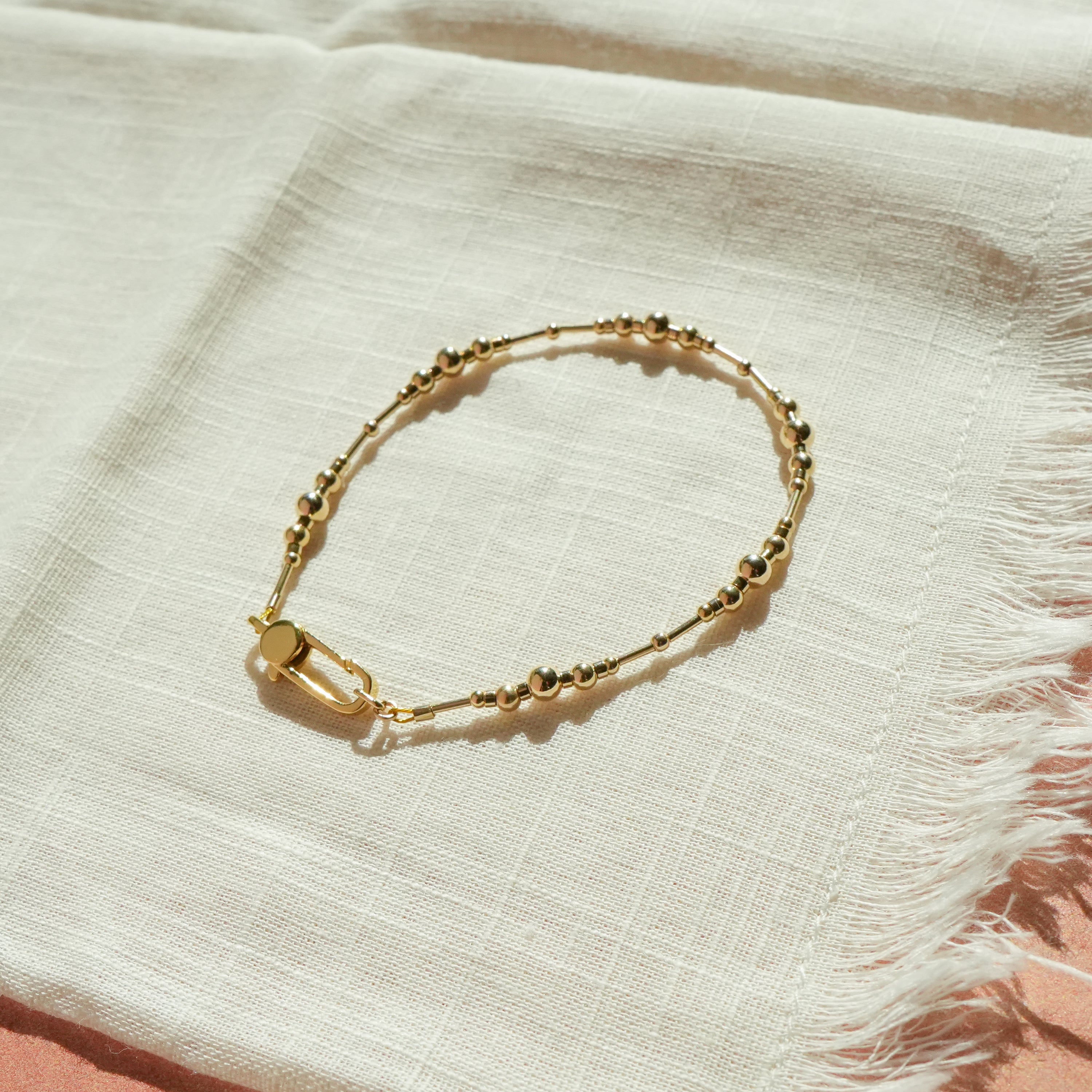 Textile bracelet & Karma Bead: blue lotus blossom | THOMAS SABO