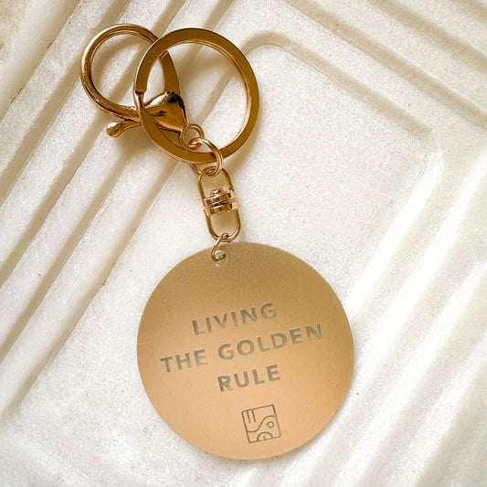 Living the Golden Rule Keychain