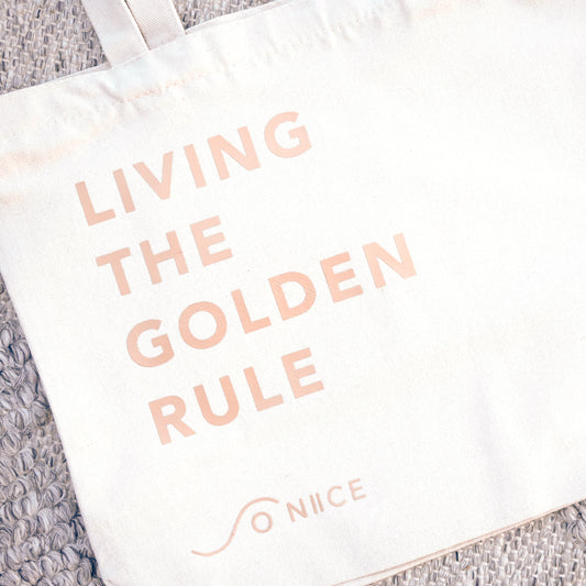 Living the Golden Rule Tote Bag